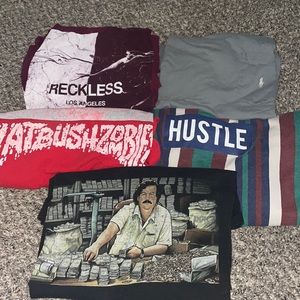 5 men graphic T-shirts